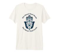 La Main Qui guérit Le cœur Qui Sent la Main de Fatima T-Shirt Haut de Gamme