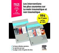 La main traumatique / La main non traumatique - 10 interventions courantes - Pack 2 tomes: Manuel de chirurgie du membre supérieur