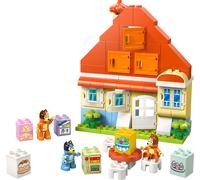 LEGO Duplo La Maison de Famille de Bluey et Le Jeu de Mémoire - Jouet Interactif Inspiré du Jeu de Société - 3 Figurines, Fenêtres & Roue Fonctionnelles - Cadeau pour Fille ou Garçon dès 3 Ans 10459