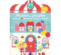 La maison de poupée coller colorier: Ma maison, mon imagier à coller et à colorier
