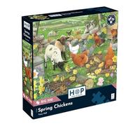 La Maison des Puzzles | Grand Puzzle de 500 pièces « Poussins de Printemps » pour Adultes | Thème de la Ferme | Illustration de Tracy Hall | 48 x 69 cm