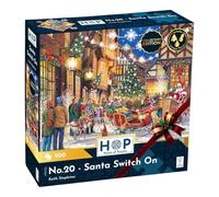 The House of Puzzles Puzzle Père Noël Switch - 500 pièces pour adultes, illustration d'artiste, paysage pittoresque, cadeaux de puzzle de luxe
