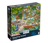 The House of Puzzles Puzzle éclaboussant autour - Grands puzzles de 500 pièces pour adultes, pièces extra larges, illustration d'artiste, paysage pittoresque, cadeaux de puzzle de luxe