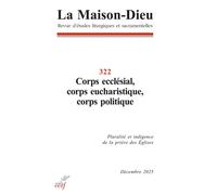 La Maison Dieu 322 - Collectif - Cerf - broché - Revue