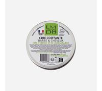 La Maison du Barbier - Cire Coiffante Barbe et Cheveux 2-en-1 Bio - Cire d’Abeille et Carnauba Bio - Ecocert, 99% d’Ingrédients d’Origine Naturelle - Fabrication Française - 120 gr