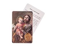 La Maison Du Chrétien Carte de Prière Plastifiée Saint Joseph