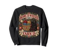 La Maison est là où se Trouve la Laine pour Chats Sweatshirt