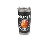 La Maison Est Là Où Sont Mes Cochons D'Inde Maman Mère Tenue Gobelet isotherme en acier inoxydable double paroi