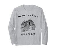 La Maison est là où Vous n'êtes Pas (déclaration Solitaire Amusante) Manche Longue