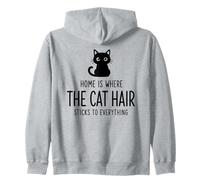 La Maison Est Lendroit Où Les Poils De Chat Collent À Tout Sweat à Capuche