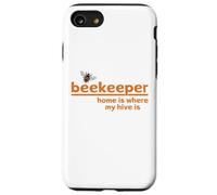 La Maison est l'endroit où ma Ruche est drôle d'apiculteur Coque pour iPhone SE (2020) / 7/8