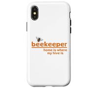 La Maison est l'endroit où ma Ruche est drôle d'apiculteur Coque pour iPhone X/XS