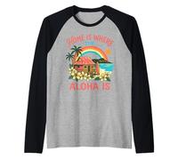 La Maison est l'endroit où se Trouve l'Aloha Hawaiian Beach Surf Paradise Art Manche Raglan