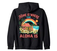 La Maison est l'endroit où se Trouve l'Aloha Hawaiian Beach Surf Paradise Art Sweat à Capuche