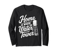 La Maison est l'endroit où se Trouve Le château d'eau Gilbert Arizona Souvenir Manche Longue