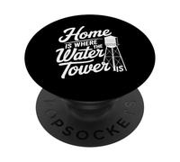 La Maison est l'endroit où se Trouve Le château d'eau Gilbert Arizona Souvenir PopSockets PopGrip Adhésif