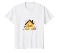 La Maison est l'endroit où se Trouve l'école L'éducation des mères à la Maison T-Shirt, Enfant, Blanc, 10 Ans