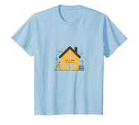 La Maison est l'endroit où se Trouve l'école L'éducation des mères à la Maison T-Shirt, Enfant, Bleu Céleste, 3 Ans