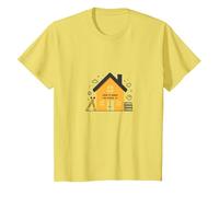 La Maison est l'endroit où se Trouve l'école L'éducation des mères à la Maison T-Shirt, Enfant, Citron, 10 Ans