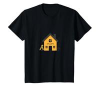 La Maison est l'endroit où se Trouve l'école L'éducation des mères à la Maison T-Shirt, Enfant, Noir, 10 Ans