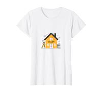 La Maison est l'endroit où se Trouve l'école L'éducation des mères à la Maison T-Shirt, Femme, Blanc, XXL
