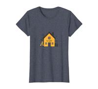 La Maison est l'endroit où se Trouve l'école L'éducation des mères à la Maison T-Shirt, Femme, Bleu Chiné, XXL
