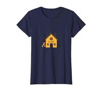 La Maison est l'endroit où se Trouve l'école L'éducation des mères à la Maison T-Shirt, Femme, Bleu Marine, XL
