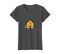 La Maison est l'endroit où se Trouve l'école L'éducation des mères à la Maison T-Shirt, Femme, Chiné Foncé, S