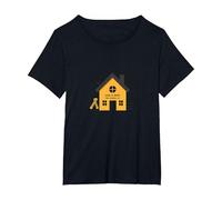 La Maison est l'endroit où se Trouve l'école L'éducation des mères à la Maison T-Shirt, Femme Grandes Tailles, Noir, 4X