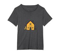 La Maison est l'endroit où se Trouve l'école L'éducation des mères à la Maison T-Shirt, Femme Grandes Tailles, Chiné Foncé, 4X