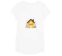 La Maison est l'endroit où se Trouve l'école L'éducation des mères à la Maison T-Shirt, Fille, Blanc, L