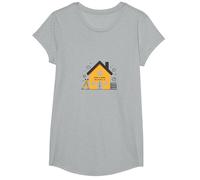 La Maison est l'endroit où se Trouve l'école L'éducation des mères à la Maison T-Shirt, Fille, Gris Chiné, S