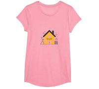 La Maison est l'endroit où se Trouve l'école L'éducation des mères à la Maison T-Shirt, Fille, Rose, L