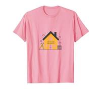 La Maison est l'endroit où se Trouve l'école L'éducation des mères à la Maison T-Shirt, Homme, Rose, S