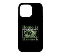 La Maison est l'endroit où se Trouve Mon Monstera pour Un Jardinier Fan de philodendron Coque pour iPhone 14 Pro Max