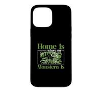 La Maison est l'endroit où se Trouve Mon Monstera pour Un Jardinier Fan de philodendron Coque pour iPhone 13 Pro Max