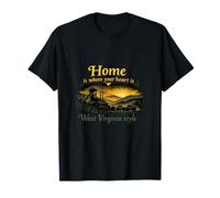 La Maison est l'endroit où se Trouve Votre cœur - West Virginia Pride T-Shirt