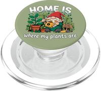 La Maison est l'endroit où se trouvent Mes Plantes Un Jardinier Nain Amusant PopSockets PopGrip pour MagSafe