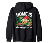 La Maison est l'endroit où se trouvent Mes Plantes Un Jardinier Nain Amusant Sweat à Capuche