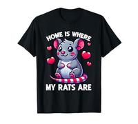 La maison est où sont mes rats : rongeurs, rat, maman, souris, maman, animal T-Shirt