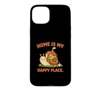 La Maison Funny Snail Cozy Shell est Mon Endroit Heureux Coque pour iPhone 15 Plus