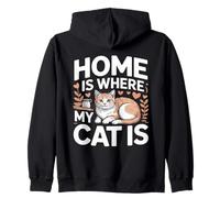 La Maison rétro est l'endroit où se Trouve Mon Chat Sweat à Capuche