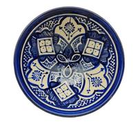 La Maison Unique Bol Plat Sauces Soupe Ethnique Maroc Marocain Céramique Terre cuite Diam. 17 cm 0904241007
