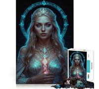La Majesté d'Aurore Puzzle 1000 Pièces pour Adultes Cadeau Renforcement des Liens Souvenirs Moments de sérénité Qualité supérieure Vœux du Père Noël 38x26cm