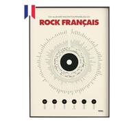 La Majorette à Moustache - Affiche Anthologie du Rock Français - Poster Musique, Idée Cadeau Originale - Décoration Murale 50x70 cm - Fabriquée en France - Livrée en Tube Carton
