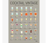LA Majorette À Moustache - Affiche Cocktail Vintage - 50 cm x 70 cm - Livrée dans Un Tube Protecteur en Carton (53 cm x 6 cm) pour Les Amateurs de Mixologie…