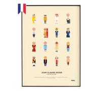 La Majorette à Moustache - Affiche Jean-Claude Dusse, Icône de la Mode - Poster Cinéma Culte, Idée Cadeau Originale - Décoration Murale 50x70 cm - Fabriquée en France