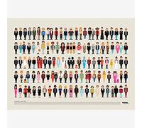 La Majorette À Moustache - Affiche Vestiaire Musical de la Variété Française - 50 cm x 70 cm - Livrée dans Un Tube Protecteur en Carton (53 cm x 6 cm) pour Les Amateurs de Musique