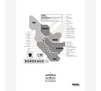 La Majorette À Moustache - Idée cadeau - Affiche Vignoble de Bordeaux pour Les Amateurs de Vin