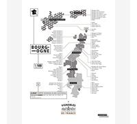 La Majorette À Moustache - Idée cadeau - Affiche Vignoble de Bourgogne pour Les Amateurs de Vin